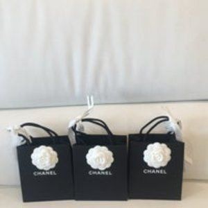 3 NEW CHANEL Small Gift Bag Shopping Bag Authentic